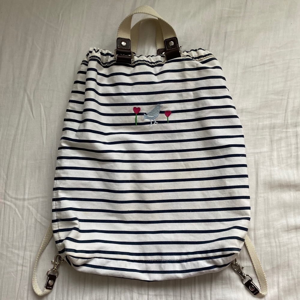 GAP STRIPED BEACH BAG / BACKPACK